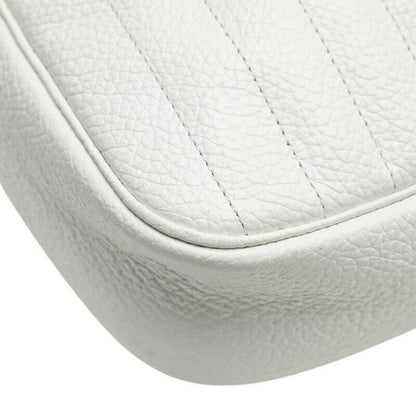 Christian Dior Shoulder Bag Purse Logo Leather White Authentic