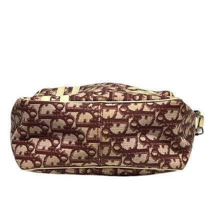 Christian Dior Shoulder Bag Purse Trotter No.2 PVC Leather Red White Authentic