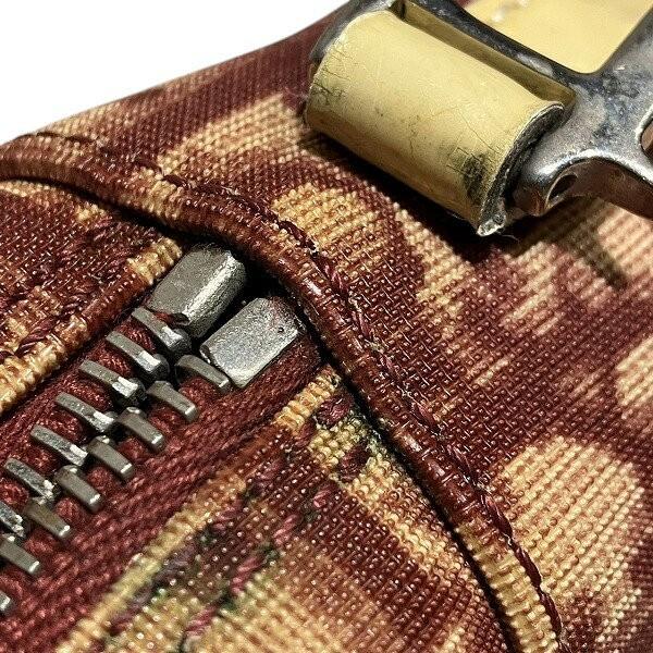 Christian Dior Shoulder Bag Purse Trotter No.2 PVC Leather Red White Authentic