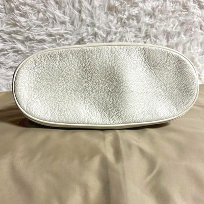 GUCCI Hand Shoulder Bag Tote Purse 2way White Authentic