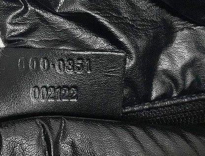 GUCCI Mini Boston Bag Hand Tote Purse GG Canvas Leather Black Authentic