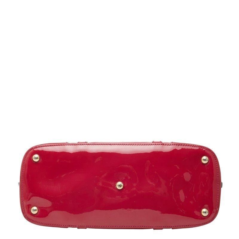 GUCCI Hand Bag Tote Purse Micro GG Patent Leather Pink Authentic