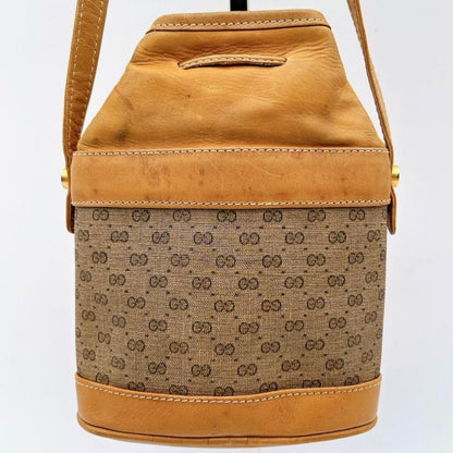 GUCCI Shoulder Bag Purse Micro GG PVC Leather Authentic