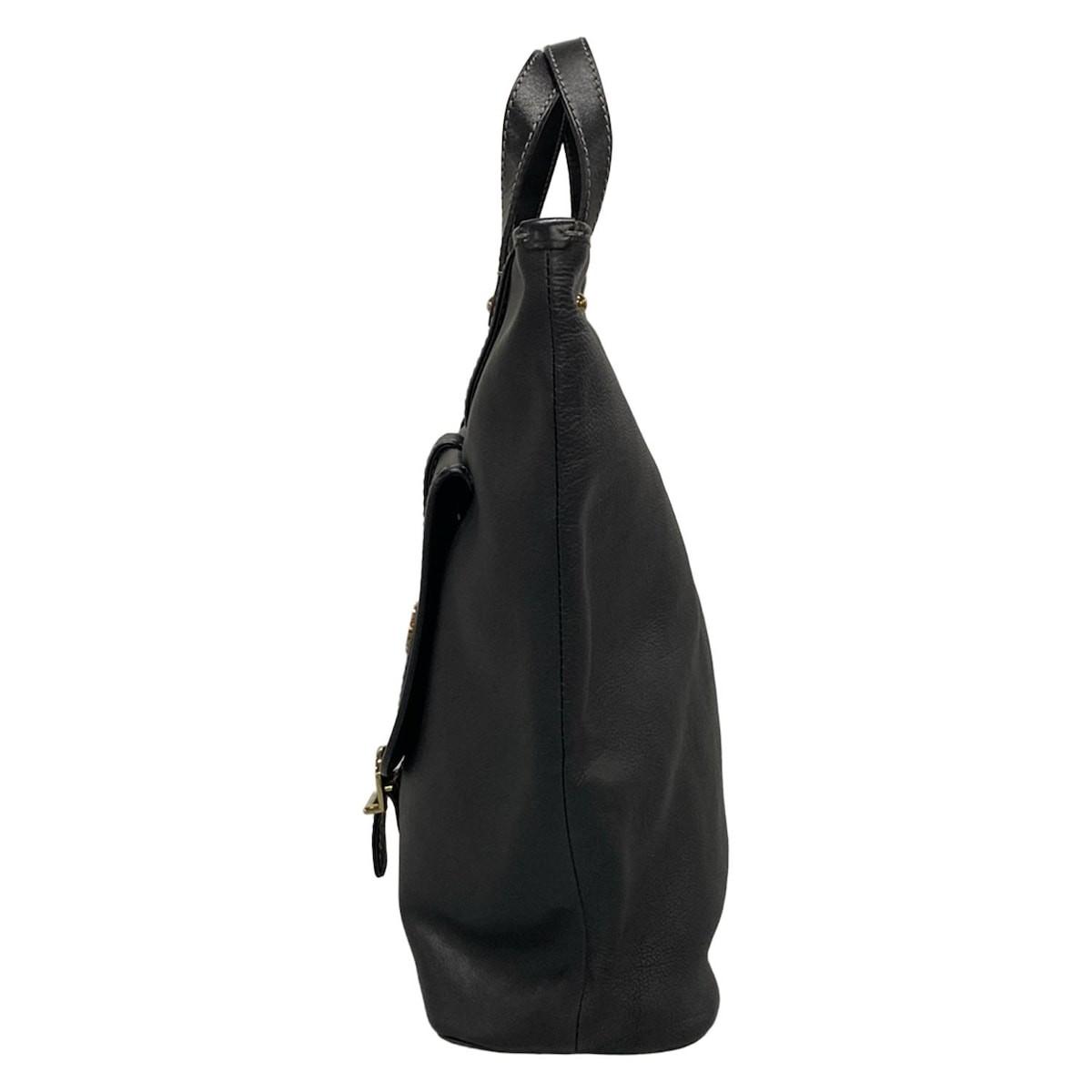 Chloe Hand Bag Tote Purse Leather Black Authentic