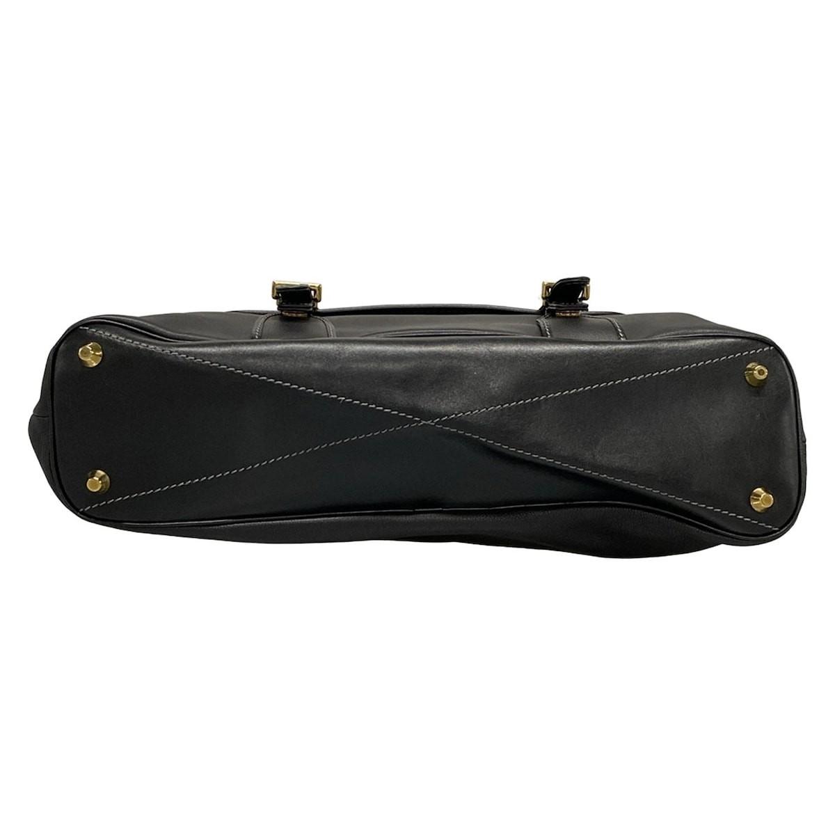 Chloe Hand Bag Tote Purse Leather Black Authentic