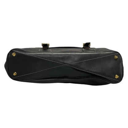 Chloe Hand Bag Tote Purse Leather Black Authentic