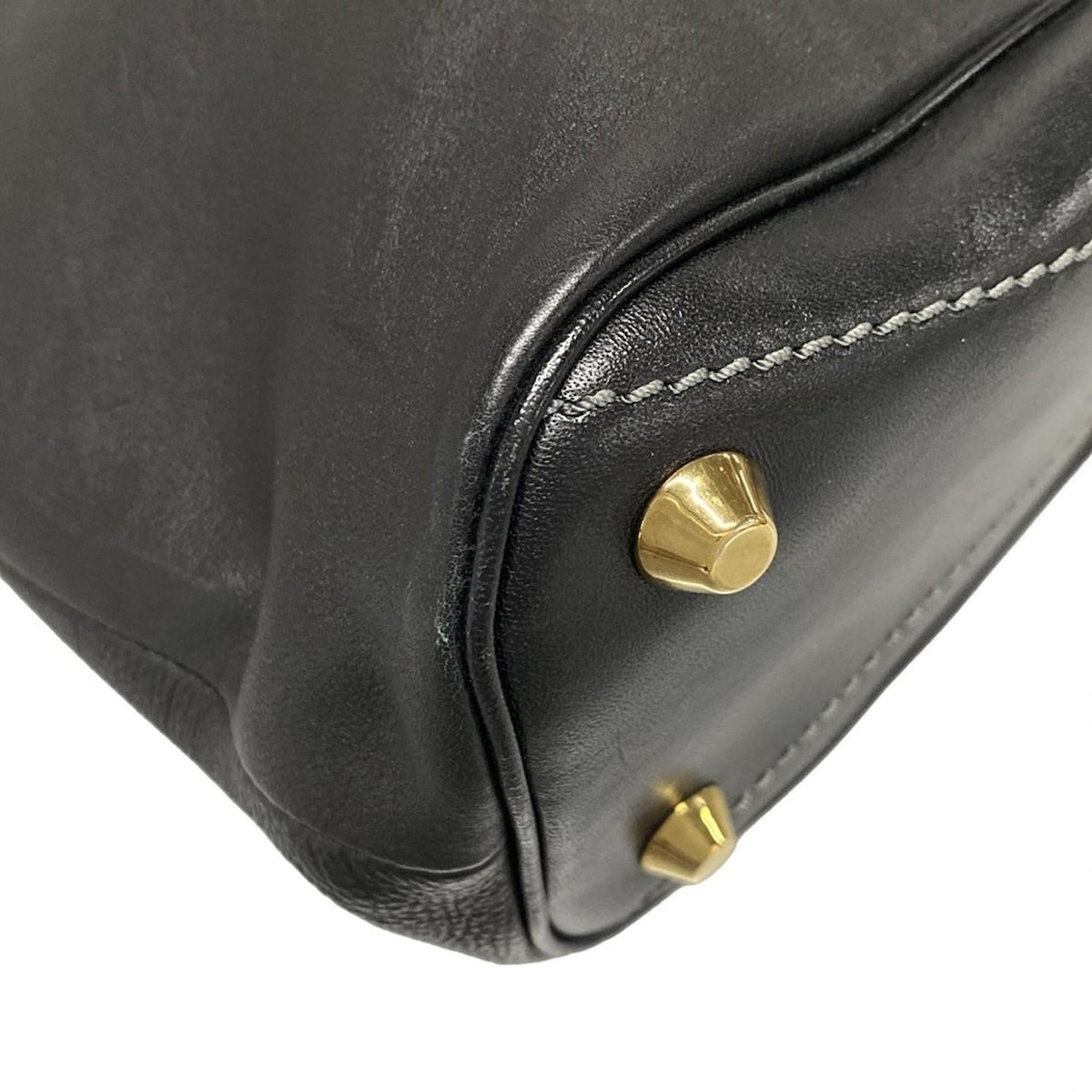 Chloe Hand Bag Tote Purse Leather Black Authentic