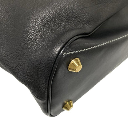 Chloe Hand Bag Tote Purse Leather Black Authentic