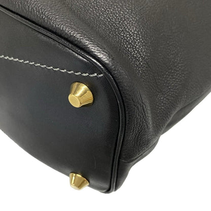 Chloe Hand Bag Tote Purse Leather Black Authentic