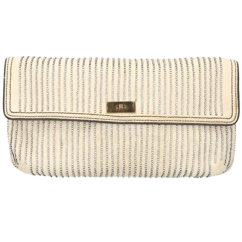 Chloe Clutch Bag Second Bag Off White Authentic