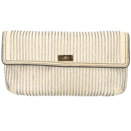Chloe Clutch Bag Second Bag Off White Authentic