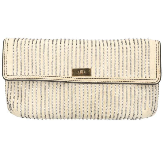 Chloe Clutch Bag Second Bag Off White Authentic