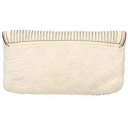 Chloe Clutch Bag Second Bag Off White Authentic