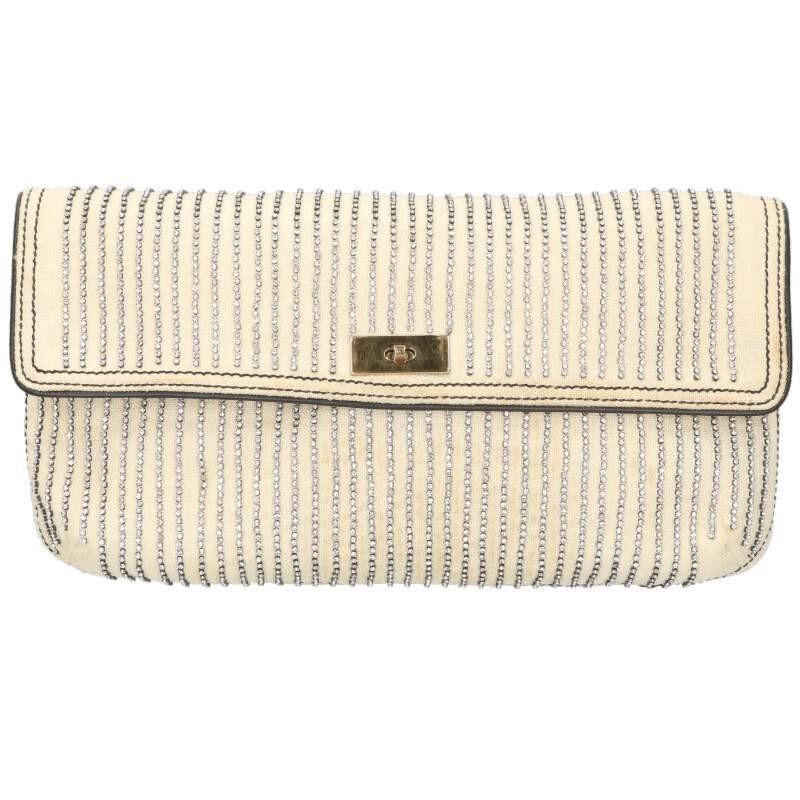 Chloe Clutch Bag Second Bag Off White Authentic