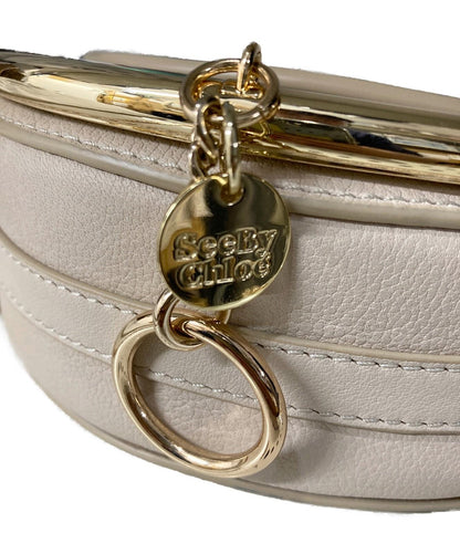 See By Chloe Shoulder Bag Purse Mara evening bag Beige Authentic