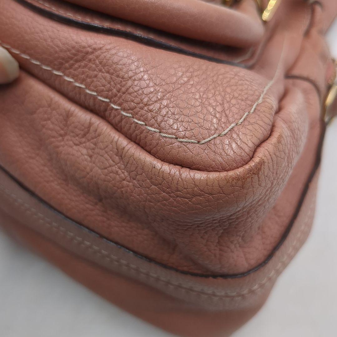 Chloe Hand Bag Tote Purse Paraty Brown Authentic