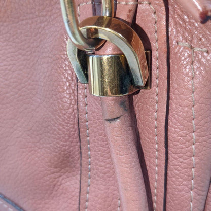 Chloe Hand Bag Tote Purse Paraty Brown Authentic