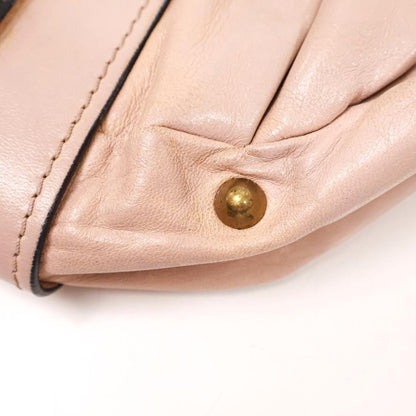 Chloe Hand Shoulder Bag Tote Purse 2way Leather Smoky Pink Authentic