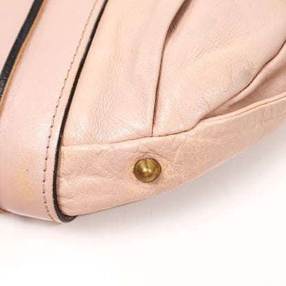 Chloe Hand Shoulder Bag Tote Purse 2way Leather Smoky Pink Authentic