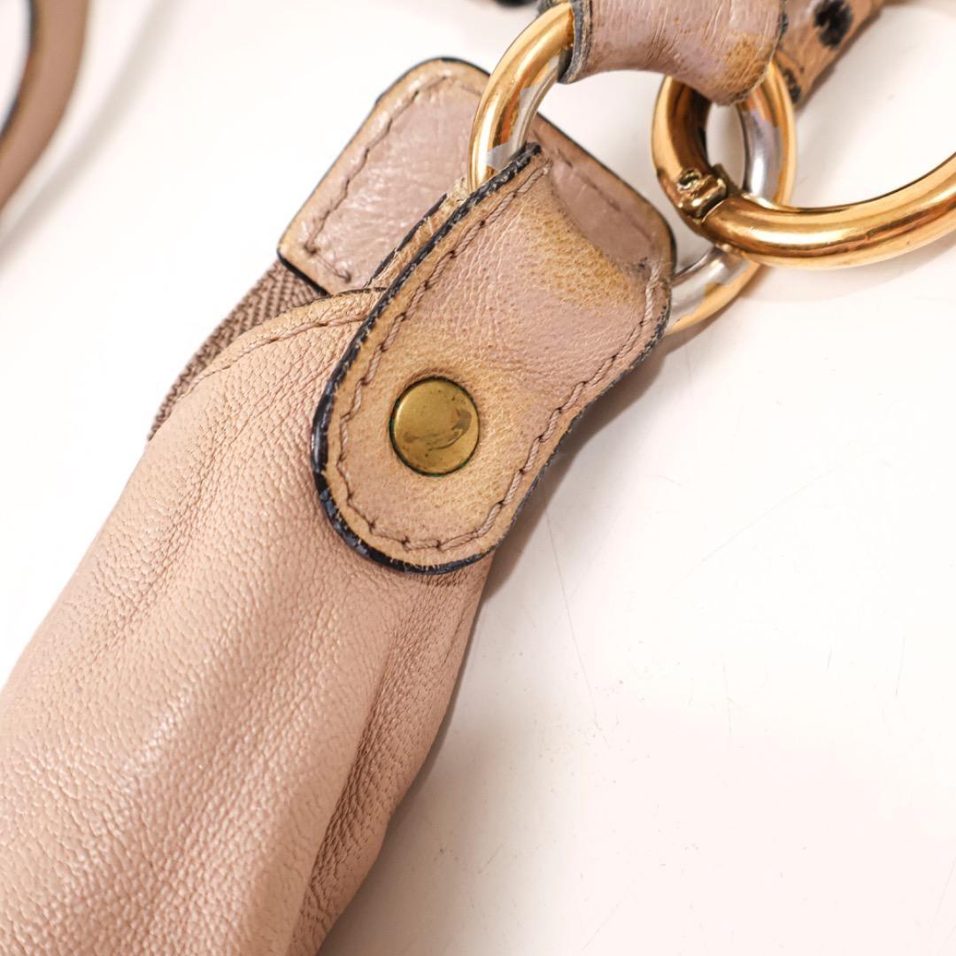 Chloe Hand Shoulder Bag Tote Purse 2way Leather Smoky Pink Authentic