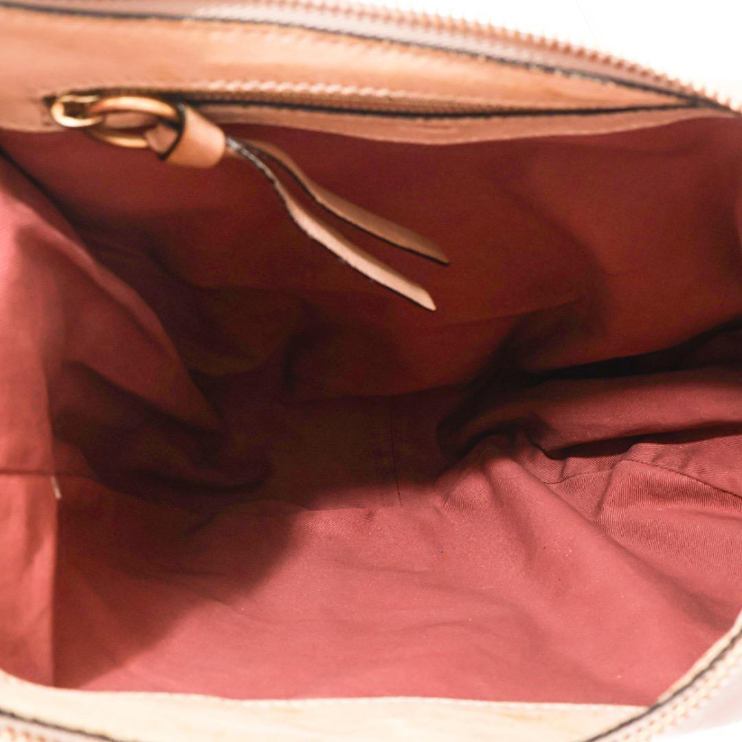 Chloe Hand Shoulder Bag Tote Purse 2way Leather Smoky Pink Authentic
