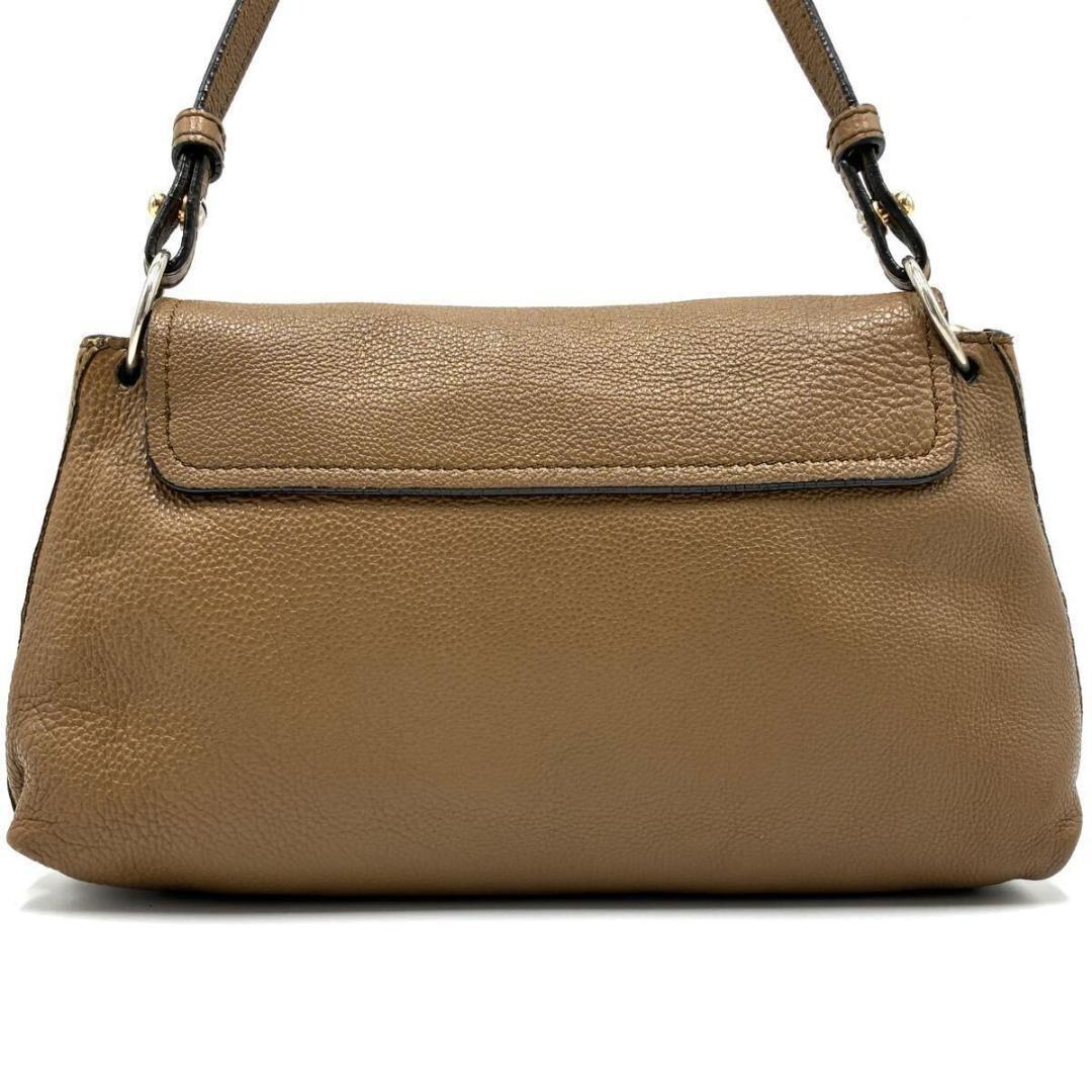 Chloe Hand Shoulder Bag Tote Purse 2way Elsie Leather Beige Authentic