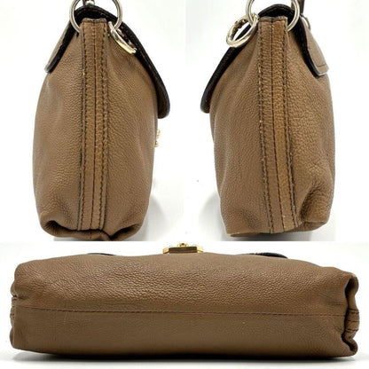 Chloe Hand Shoulder Bag Tote Purse 2way Elsie Leather Beige Authentic