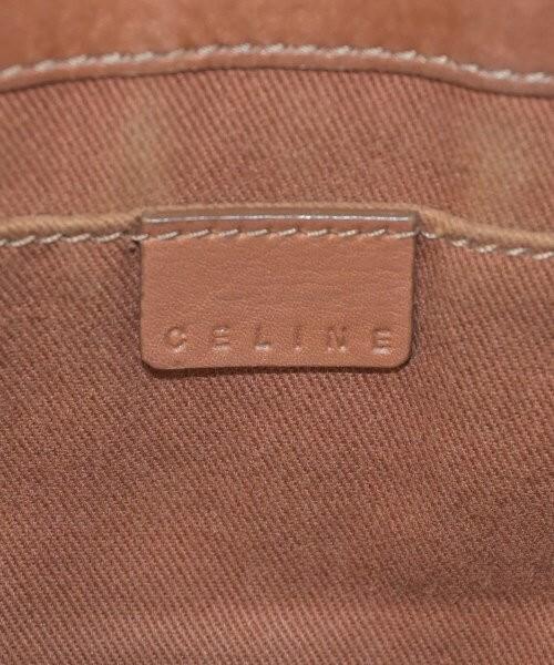 CELINE Hand Bag Tote Purse Boogie Leather Brown Authentic