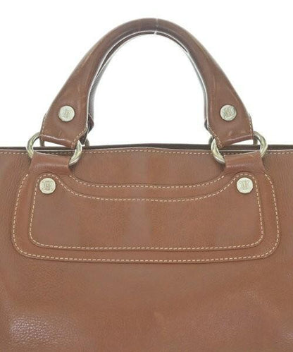 CELINE Hand Bag Tote Purse Boogie Leather Brown Authentic