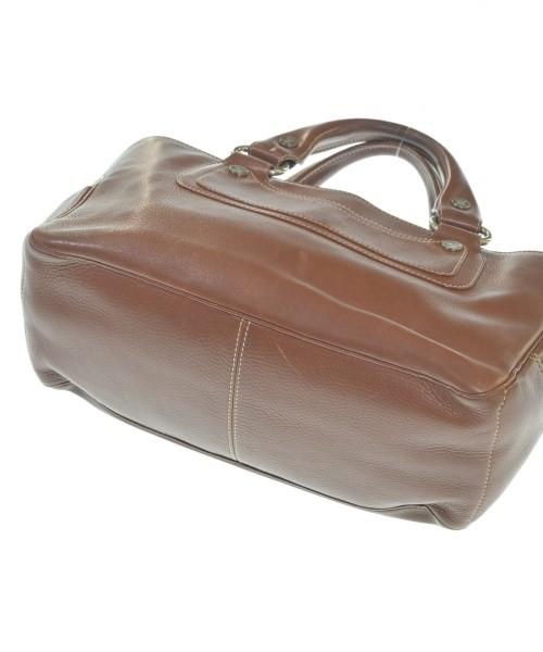 CELINE Hand Bag Tote Purse Boogie Leather Brown Authentic