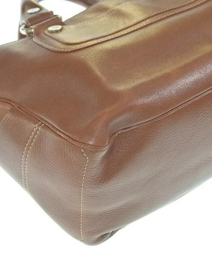 CELINE Hand Bag Tote Purse Boogie Leather Brown Authentic