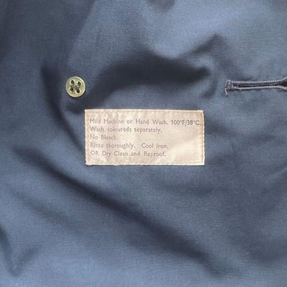 Aquascutum Trench Coat Asian fit M US size S Navy Authentic