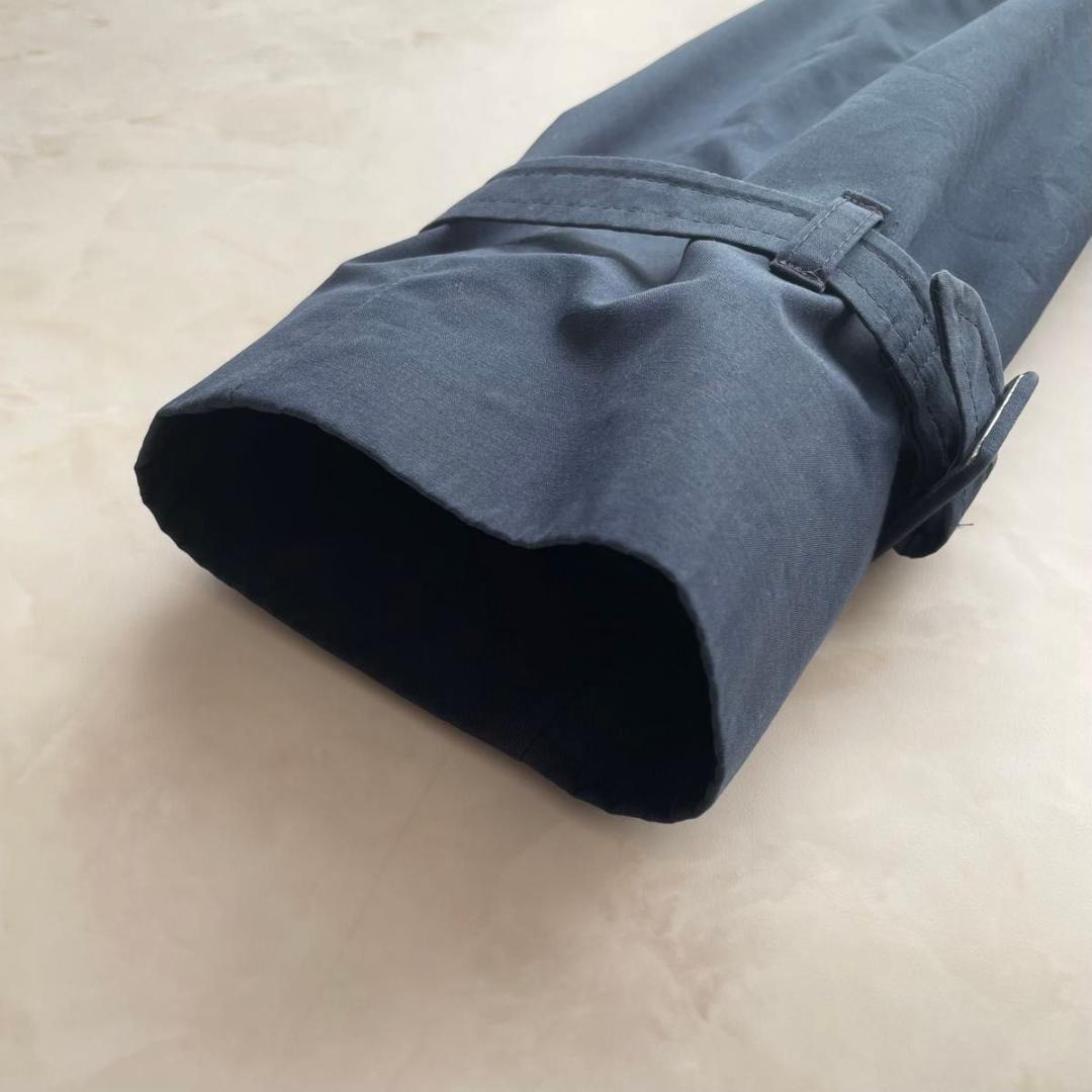 Aquascutum Trench Coat Asian fit M US size S Navy Authentic