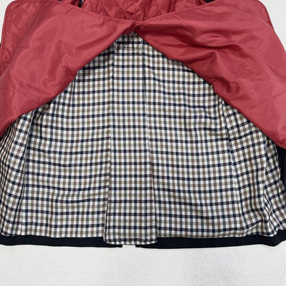 Aquascutum Trench Coat Club Check Asian fit M 38 US size S Black Authentic