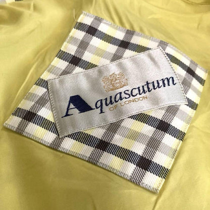 Aquascutum Trench Coat Check Asian fit S US size XS Multicolor Authentic