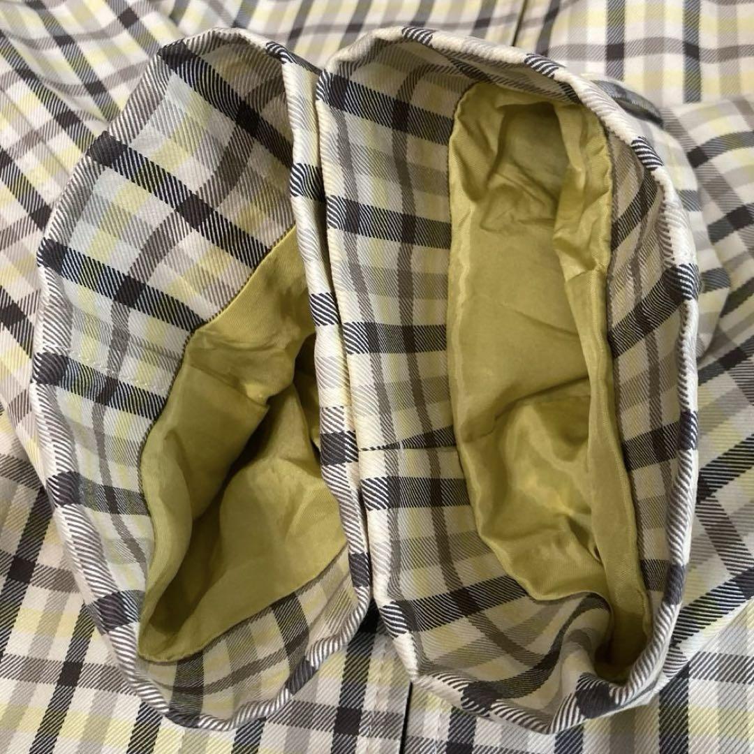 Aquascutum Trench Coat Check Asian fit S US size XS Multicolor Authentic