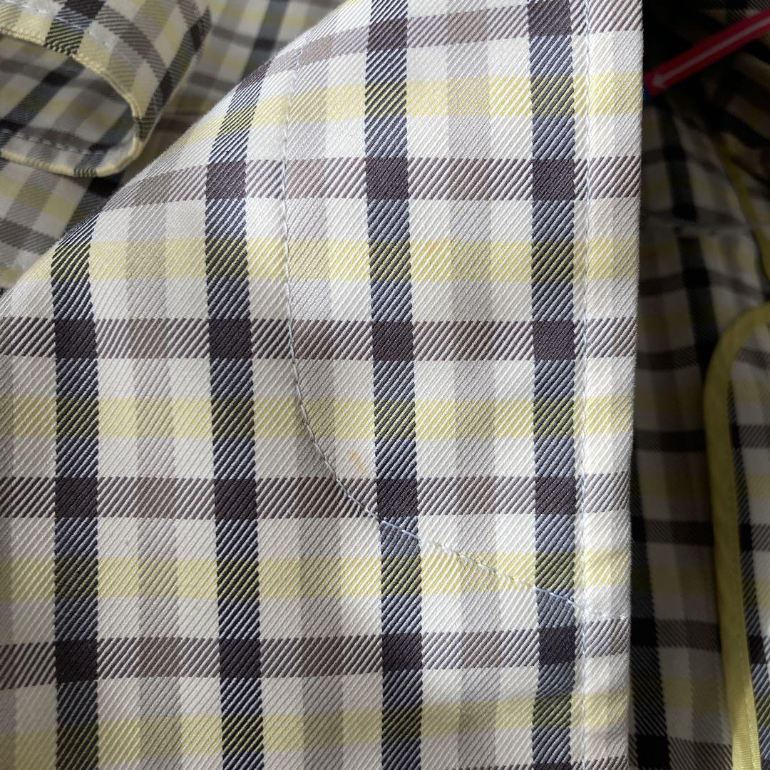 Aquascutum Trench Coat Check Asian fit S US size XS Multicolor Authentic