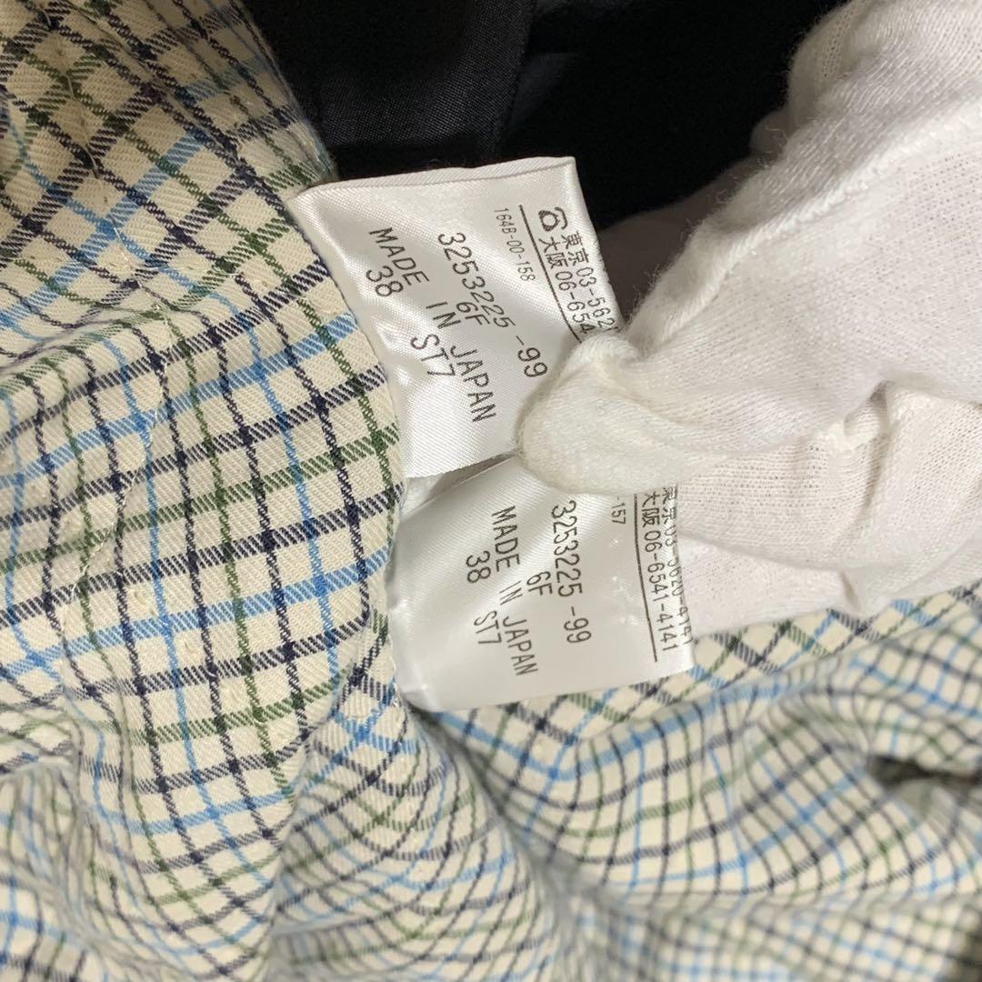 Aquascutum Trench Coat Club Check Asian fit M US size S Black Authentic