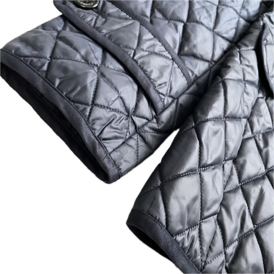 Aquascutum Short Coat Asian fit XL US size L Navy Authentic