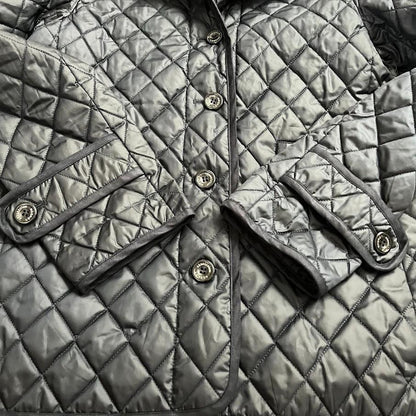 Aquascutum Short Coat Asian fit XL US size L Navy Authentic