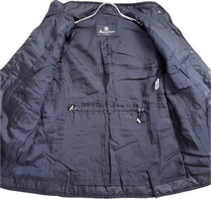Aquascutum Short Coat Asian fit XL US size L Navy Authentic