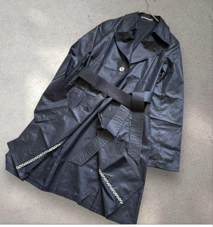 Aquascutum Trench Rain Coat Club Check Asian fit M US size S Authentic