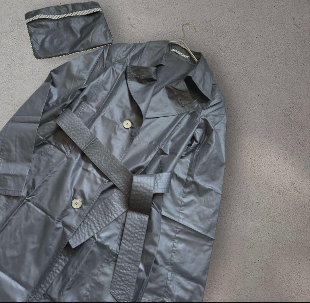 Aquascutum Trench Rain Coat Club Check Asian fit M US size S Authentic