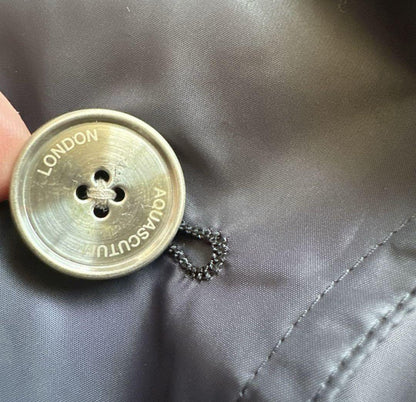 Aquascutum Trench Rain Coat Club Check Asian fit M US size S Authentic