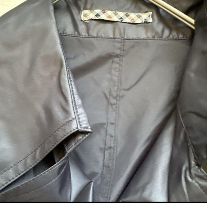 Aquascutum Trench Rain Coat Club Check Asian fit M US size S Authentic