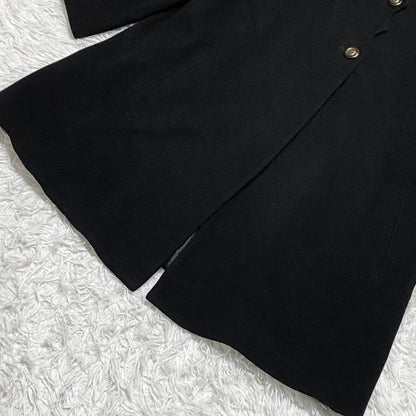 FENDI Long Coat FF Asian fit L 40 US size M Black Authentic