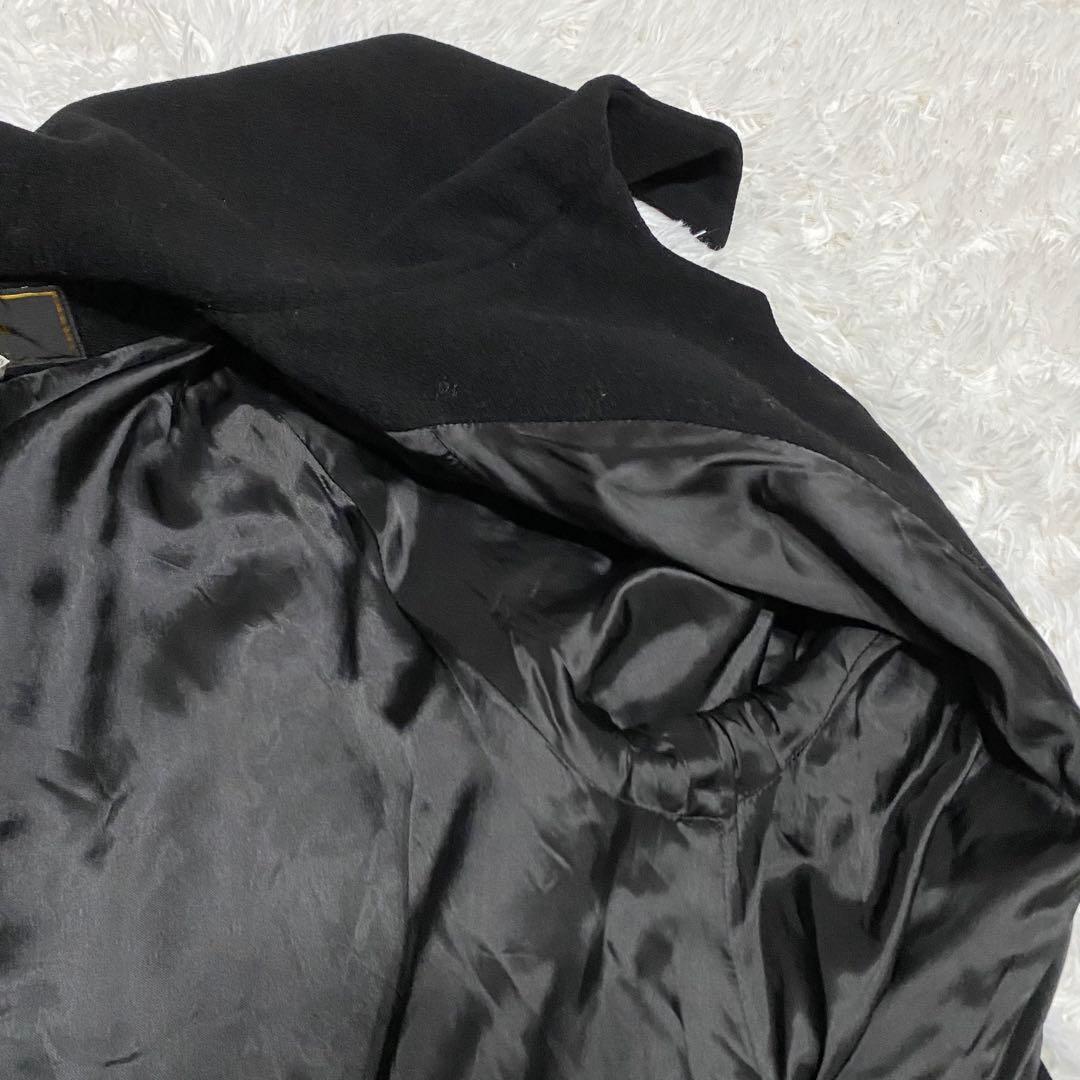 FENDI Long Coat FF Asian fit L 40 US size M Black Authentic