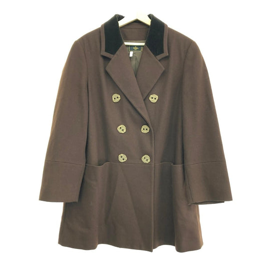 FENDI Coat Asian fit L 40 US size M Brown Authentic