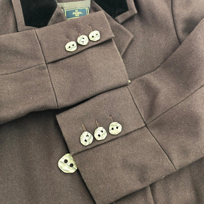 FENDI Coat Asian fit L 40 US size M Brown Authentic