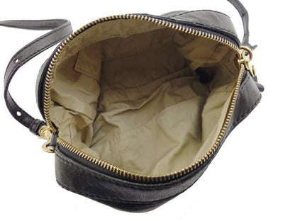 Chloe Shoulder Bag Purse Logo Black Gold Authentic